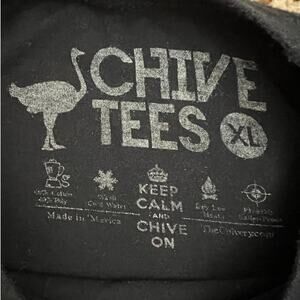 Chive Tees Black Vaya Con Dios Short Sleeve Crewneck-Shirt, Men's XL